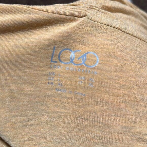 LOGO Golden yellow draping comfy cardigan size L - Picture 3 of 3